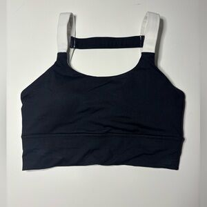 Black and White sports bra